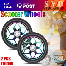 2Pcs 110mm Scooter Wheels Stunt Scooter Replacement Wheels With ABEC-9 Bearings~ Scooter price