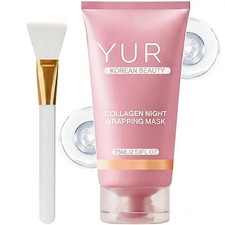 New 75ML Collagen Night Wrapping Mask Easy Peel Off Hydrating Facial Mask Night Anti-Ageing price