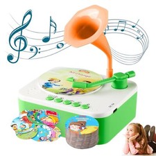 Kids Gramophone with Learning Cards Set, Children's Story & Music Player Children's Stories price