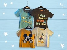 Baby Boy T-Shirts Bundle 3-6 Months x4 George Disney Primark Mickey Donald Baby T-shirt price