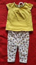 Baby Girls Outfit Floral  Design T Shirt And Jeans  Size 3-6 Months Ex Con B4 Baby T-shirt price