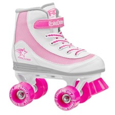 Roller Derby Firestar Kids Girls Quad Roller Skates - US 1 - Pink Skates price