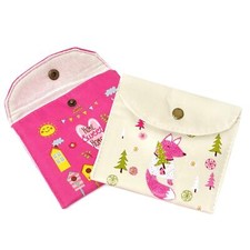 Sanitary Napkin Bag Toiletry Period Pad Bag Tampon Holder Mini Purse w/Snap Sanitary Pads and Tampons price