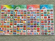4 Sheets- World Flag National Flags Geography Educational 3D Sticker Stickers Geography price