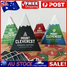 MOUNT CLEVEREST -  True or False Trivia Game Fun Family Card Game ZV Geography price
