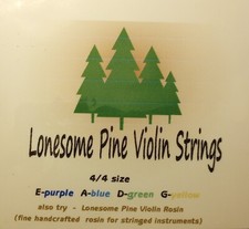 Lonesone Pine Violin Strings-  2 sets $18.95 Good Strings For The Cost!! Violins price