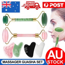 Natural Guasha Facial Jade Face Body Gua Sha Board Massager Tool Set Face Care Sets price