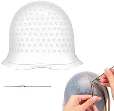 Silicone Hair Dye Cap, DIY Highlighting Cap with Hook for Home Hair Colour, No-T Hair Dye price