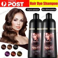 MOKERU 500ML Instant Hair Dye Shampoo Natural Plant Essence Argan Oil 5 Colors Hair Dye price