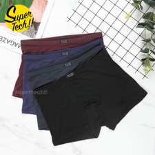 Mens Boxer Briefs Bamboo Fiber Breathable Underwear Trunks Underpants Knickers Men's Boxer price