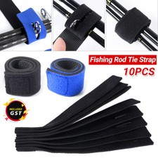 10Pcs Fishing Rod Tie Strap Tackle Wrap Band Pole Holder Fastener Fish Accessory Fishing Accessory price