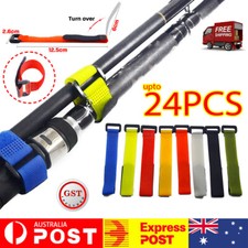 up24x Fishing Rod Tie Strap Tackle Wrap Band Pole Holder Fastener Fish Accessory Fishing Accessory price