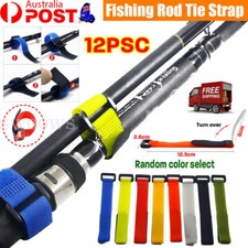 12x Fishing Rod Tie Strap Tackle Wrap Band Pole Holder Fastener Fish Accessory Fishing Accessory price