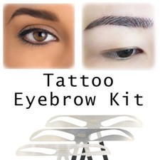 Brow Stencil Shaper Tattoo Eyebrow Kit Ruler 3D Balance Template Makeup Tool AU Eyebrow Makeup price