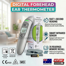 Digital Forehead Ear Thermometer Non-Touch for Children, Baby, Parents Thermometer price