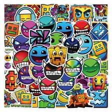 50pcs Geometry Dash Stickers Vinyl Waterproof Car Bottle Laptops Geometry price