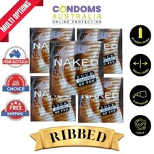 Four Seasons Naked Ribbed Condoms 3-144 FREE SHIPPING EXTRA PLEASURE Condoms price