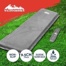 Weisshorn Self Inflating Mattress Camping Sleeping Mat Air Bed Pad Single Grey Air Mattress price