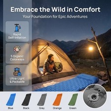 Folding Camping Sleeping Pad Inflatable Camping Mat Air Mattress  Hiking Air Mattress price