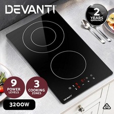 Devanti Ceramic Cooktop 30cm Electric Kitchen Cooker Cook Top Hob Touch Control Built-in Cooktops price