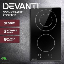 Devanti Ceramic Cooktop 30cm Electric Kitchen Cooker Cook Top Hob Touch Control Built-in Cooktops price