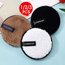 1/2/3 Reusable Makeup Remover Towel Cleansing Cloth Pads Face Cleaner Plush puff Makeup Removers price