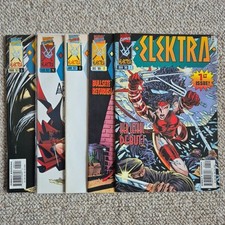 Elektra #1-5 COMPLETE SET 1996 1997 Marvel Comics Daredevil Bullseye NM Comics price