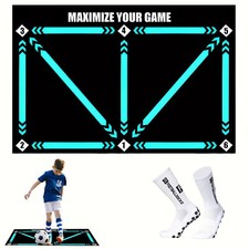 Soccer Footwork Equipment Soccer Training Mat Football Footstep Carpet Anti-Skid Football Equipment price