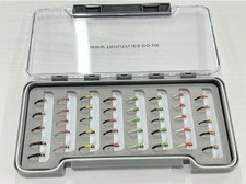 40 Barbless Okey Dokey Buzzer, Boxed Set, Mixed Sizes, TroutfliesUK Okey Sets price