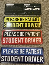 Hey-okey Standout Car Magnets Set of 3 Student Driver Please Be Patient Okey Sets price