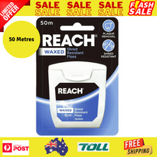 REACH Dental Floss Waxed X 50 Metres, White Dental Floss price