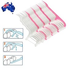 Dental Floss Picks Waxed Teeth Toothpicks Stick Sword Oral Care AU Dental Floss price