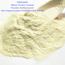 ORGANIC Whey Protein Isolate Powder Unflavoured AUSTRALIAN MADE Non-Hygroscopic Protein Powders price