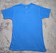 Andrew Scott Boys Size XL V-Neck T Shirt Solid Blue Short Sleeve Casual T-shirt Boys' T-shirt price