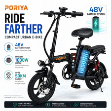 Electric Bike 1000W 48V Foldable 50KM/H Portable Commuter Travel Bicycle E-Bike Electric Bicycles price