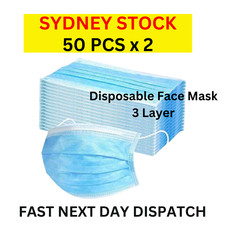 Disposable Face Mask 100 Pcs Protective Masks 3 Layer Filter General Use Bulk Masks price