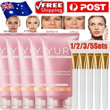 Yuri Korean Beauty Collagen Night Wrapping Mask Skincare Facial 75ml- 2.53oz AU Masks price