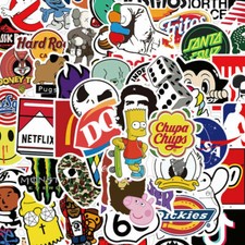 Random 100pcs X Bigger Skateboard Stickers Graffiti Bomb Santa Cruz Laptop Skateboard price