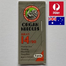 Pack of 5 Organ HAx1 Universal 90/14 Sewing Machine Needles 14/90 HA x 1 Organs price