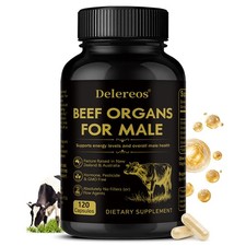 Beef Organs Supplement for Men-for Energy, Stamina & Vitality 30/60/120Caps Organs price