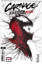 Carnage Comic 1 Black White and Blood Second Print Cover K Gleason Variant 2021 Love Novels and Stories price