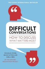 Difficult Conversations: How to Discuss What Matters Most - D - Book - Very Good Mental Development Books price