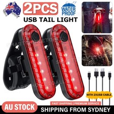 2x Ultra Bright USB Rechargeable Bicycle Taillight 4Modes USB Rear Bike LED Lamp Bicycle Accessories price