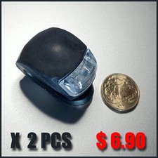 X 2 BLACK LED Bike CycleLED Front/Rear Light Waterproof Lamp SILICONE AUS POST Bicycle Accessories price