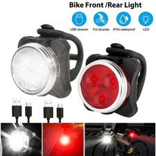 Rechargeable Bike Light Set LED Bicycle Lights Waterproof Headlight Front Rear Bicycle Accessories price