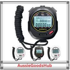 Handheld Stopwatch Digital Chronograph Sport Counter Lap Timer Alarm Watch Clock Stopwatch price