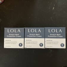 3 jars of Lola Stretch Mark Prevention and reduction cream 2oz Paraben Free Stretch Mark Prevention and Removal price