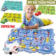 DIY Assembling Rail Car Building Toy Kids Educational Puzzle Track Car Play Set Education Sets price