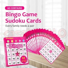 Bingo Cards Bulk 60-PCS Classic Bingo Game Set Card Game Educational Toys Education Sets price
