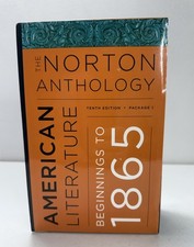 Norton Anthology of American Literature Beginnings to 1865 Tenth Edition VG American Literature price